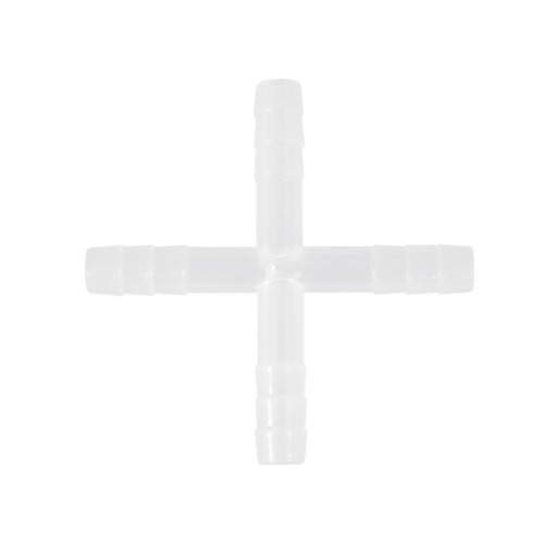  [플라스틱] 십자형 플라스틱 튜브 커넥터 Cross Shape Tubing Connector