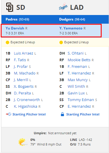 10월 12일 <b>다저스 샌디에이고</b> MLB 분석