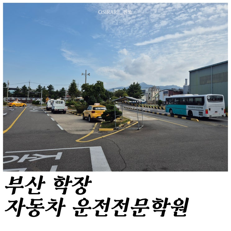  1종 대형 면허 도전! 자체시험 실시 [부산 학장 자동차 운전전문학원]