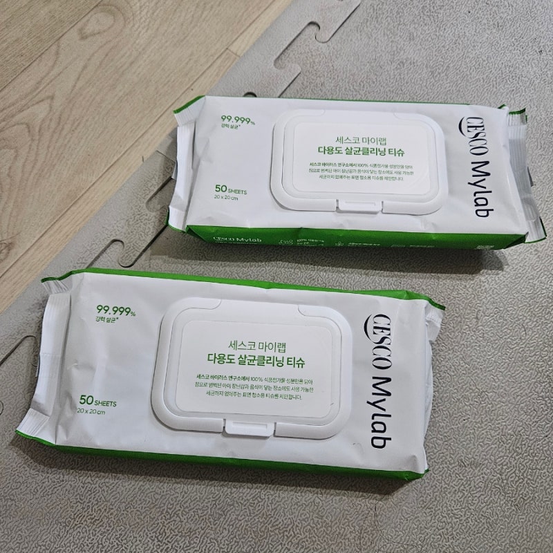 세스코 마이랩 다용도 살균클리닝 티슈 쓰임이 다양해