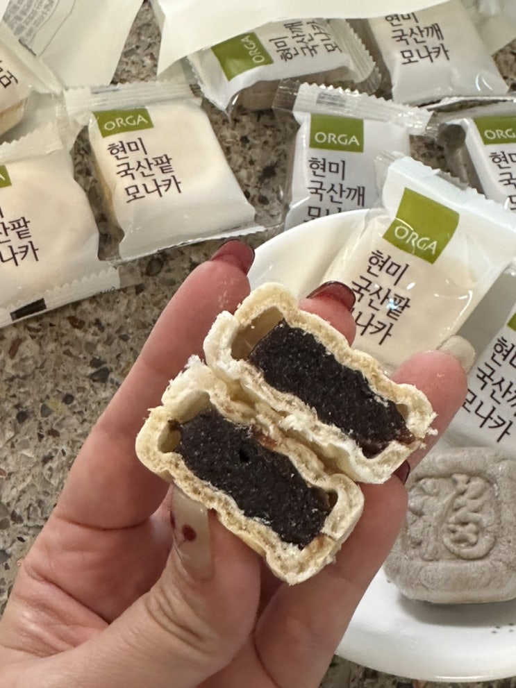  올가 현미 모나카 바삭한 건강간식 추천