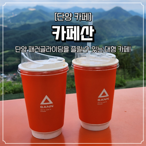  단양 카페산 패러글라이딩을 즐길 수 있는 대형 베이커리 카페