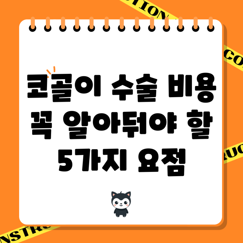 코골이 수술 비용 꼭 알아둬야 할 5가지 요점