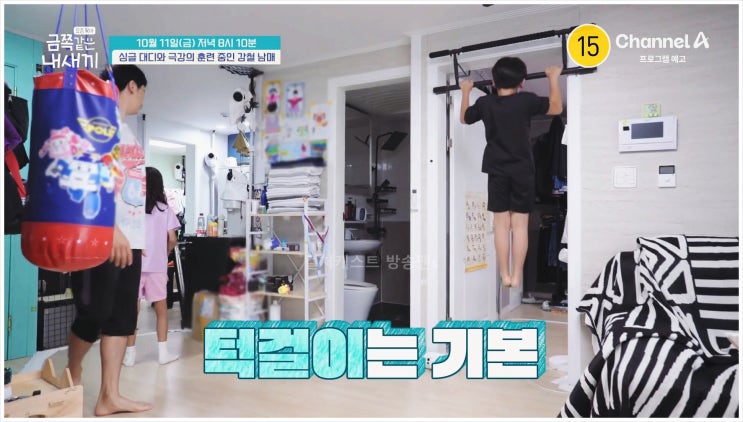 금쪽같은내새끼 강철아빠 싱글대디 초등학생 남매 학급회장 부회장 모범생 육아법 사춘기 턱걸이 이종격투기 유도 태권도 트리클라이밍 특전사