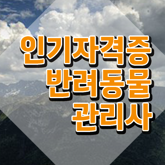  , 반려동물관리사 자격증 합격한 비법 정보 가득