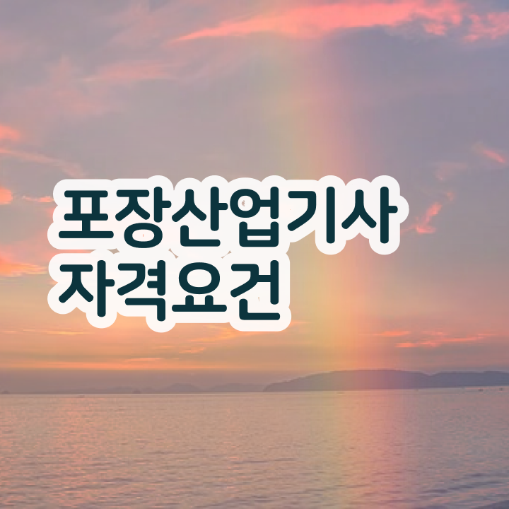  포장산업기사 자격요건 집에서 온라인으로 단기간에 끝낸 후기