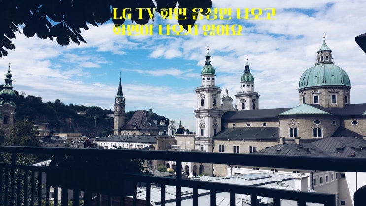  LG TV 화면 음성만 나오고 화면이 나오지 않아요