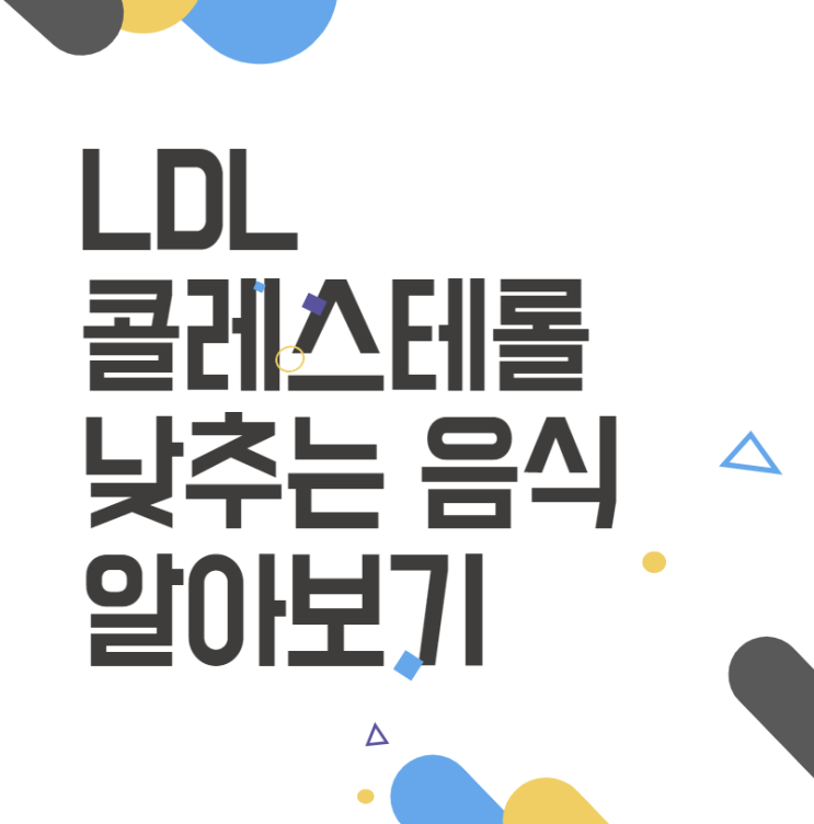LDL 콜레스테롤 낮추는 음식으로 시작하는 건강한 삶의 첫걸음 LDL 콜레스테롤 낮추는 음식으로 시작하는 건강한 삶의 첫걸음