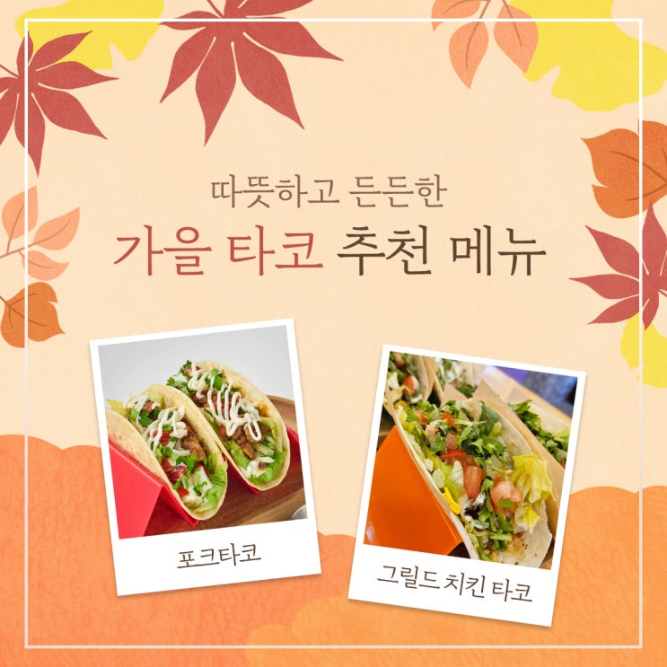  성수동 타코 가을 감성 충만한 점심! 데니스타코에서 즐기는 따뜻한 점심 메뉴