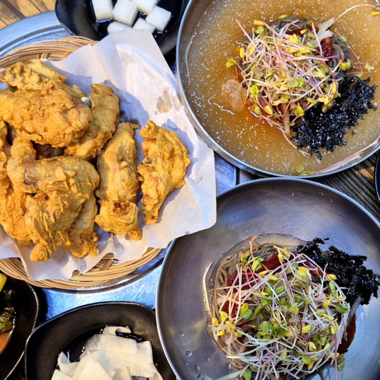  충주 연수동 맛집 본가중앙탑막국수 연수점 메밀막국수 메밀치킨