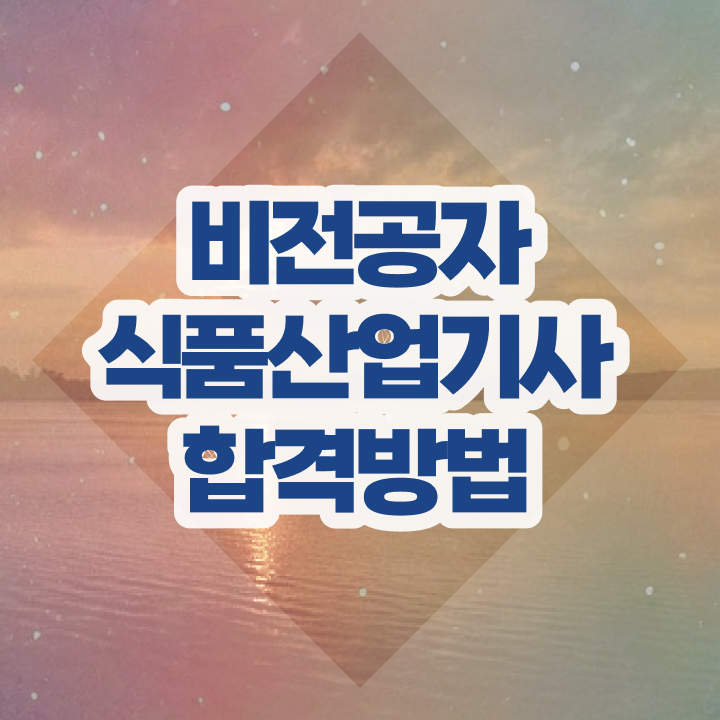  2024 식품산업기사 식품산업기사 응시조건 학점은행제로 편하게 완료한 과정