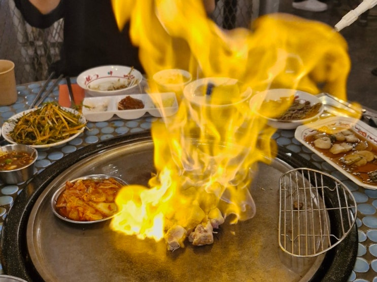  강남대 맛집 고철상, 불쇼가 인상적인 용인 동백 회식하기 좋은 고기집