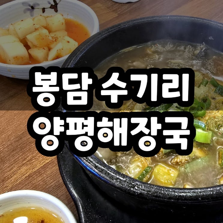  봉담 국밥집 수기리 양평해장국 후기