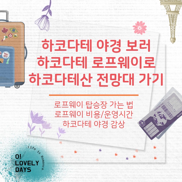 하코다테 야경 보러 하코다테 로프웨이로 하코다테산 전망대 가기