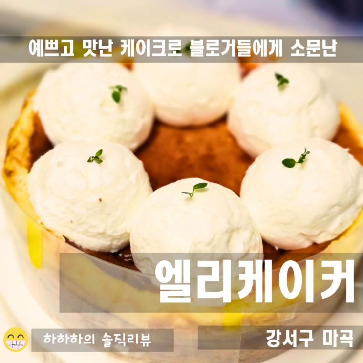  마곡 케이크 맛집 엘리케이커 의 바치케 홀케이크 리뷰