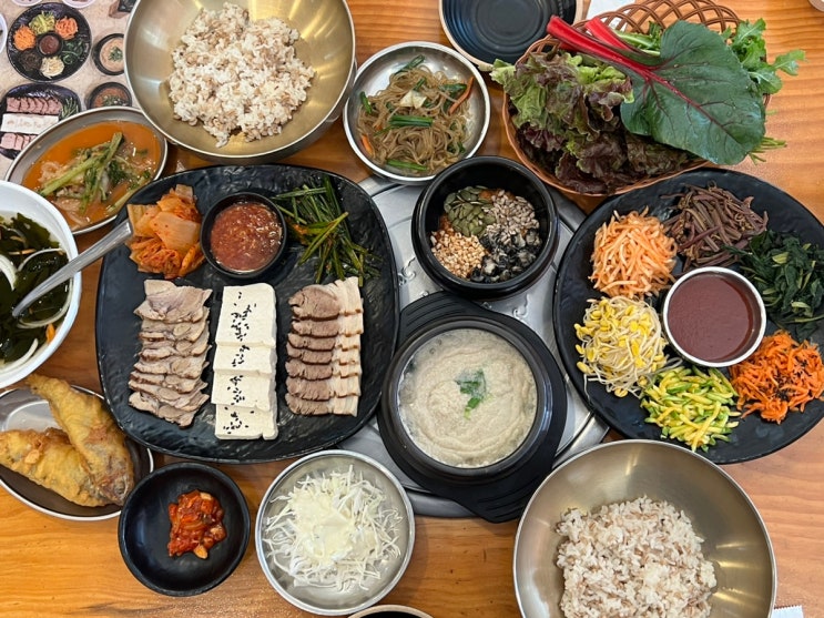  부평맛집 부모님과 식사하기 좋은 콩뜨는집 주차 메뉴