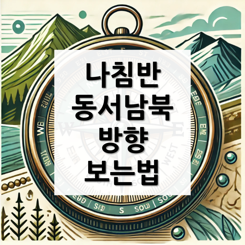 나침반 보는 법. 실물 나침반, 스마트폰 동서남북 확인 방법