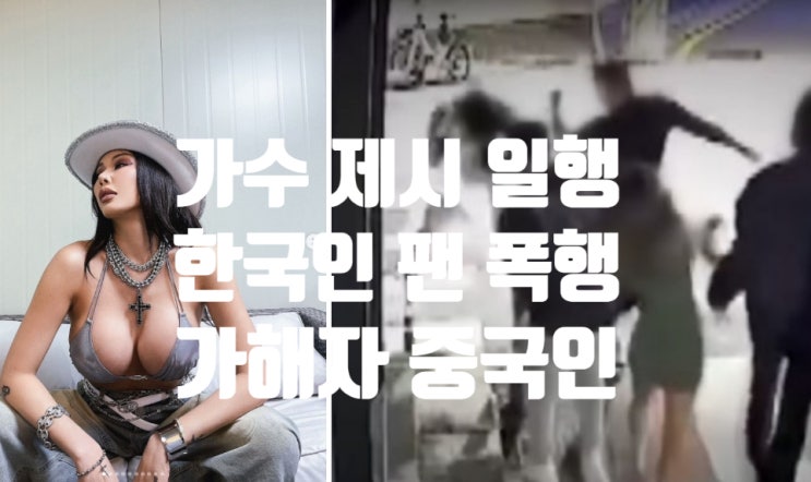 가수 <b>제시</b> 사진 요청한 팬 일행에게 <b>폭행</b>당해 논란 나이 프로필... 