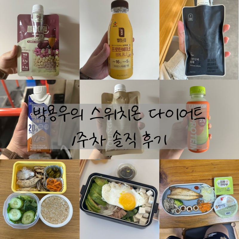 박용우의 스위치온 다이어트 1주차 솔직 후기 (ft.쉐이크, 식단 맛있게 먹기)