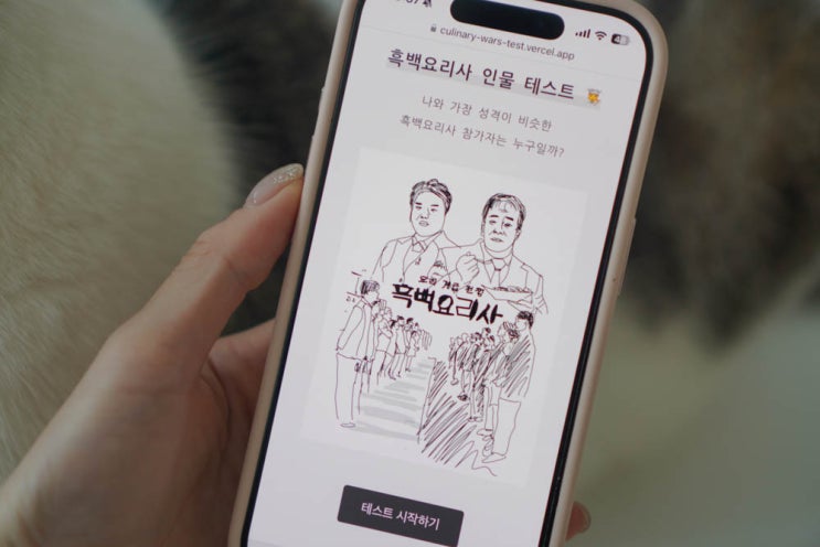 흑백요리사 mbti 테스트 나와 닮은 <b>셰프</b> 찾기