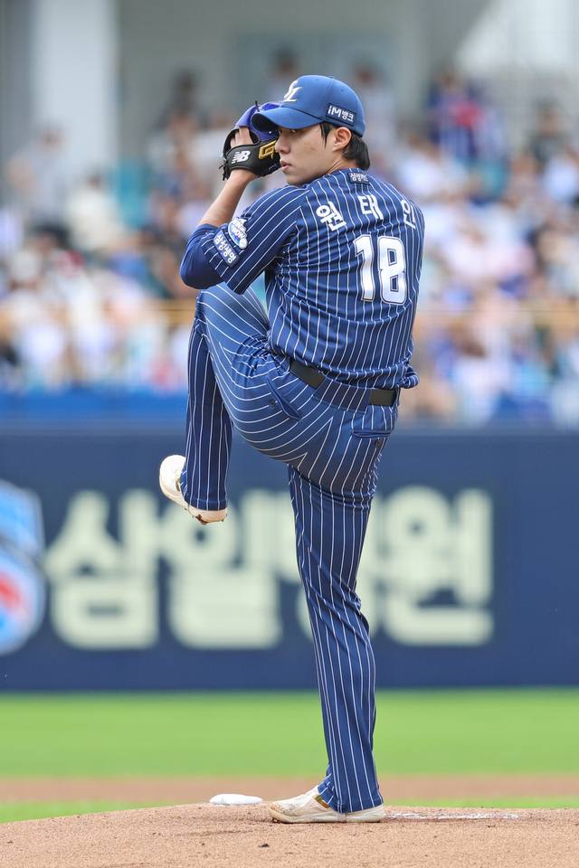 ‘우완 트로이카’ 원태인의 야망…프로야구 플레이오프 2차전 선....
