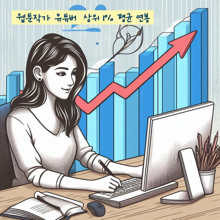  웹툰작가, 유튜버 상위 1% 평균 연봉