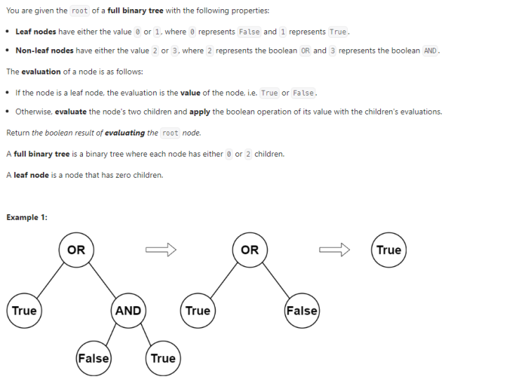  JAVA_LeetCode 2331_Evaluate Boolean Binary Tree