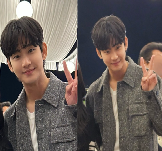 조보아❤예비신랑 결혼식에 하객으로 참석한 김수현, 찐 데일리 사석패션 울 자켓 남자 하객룩 코디정보 (손예진 현빈 웨딩홀)