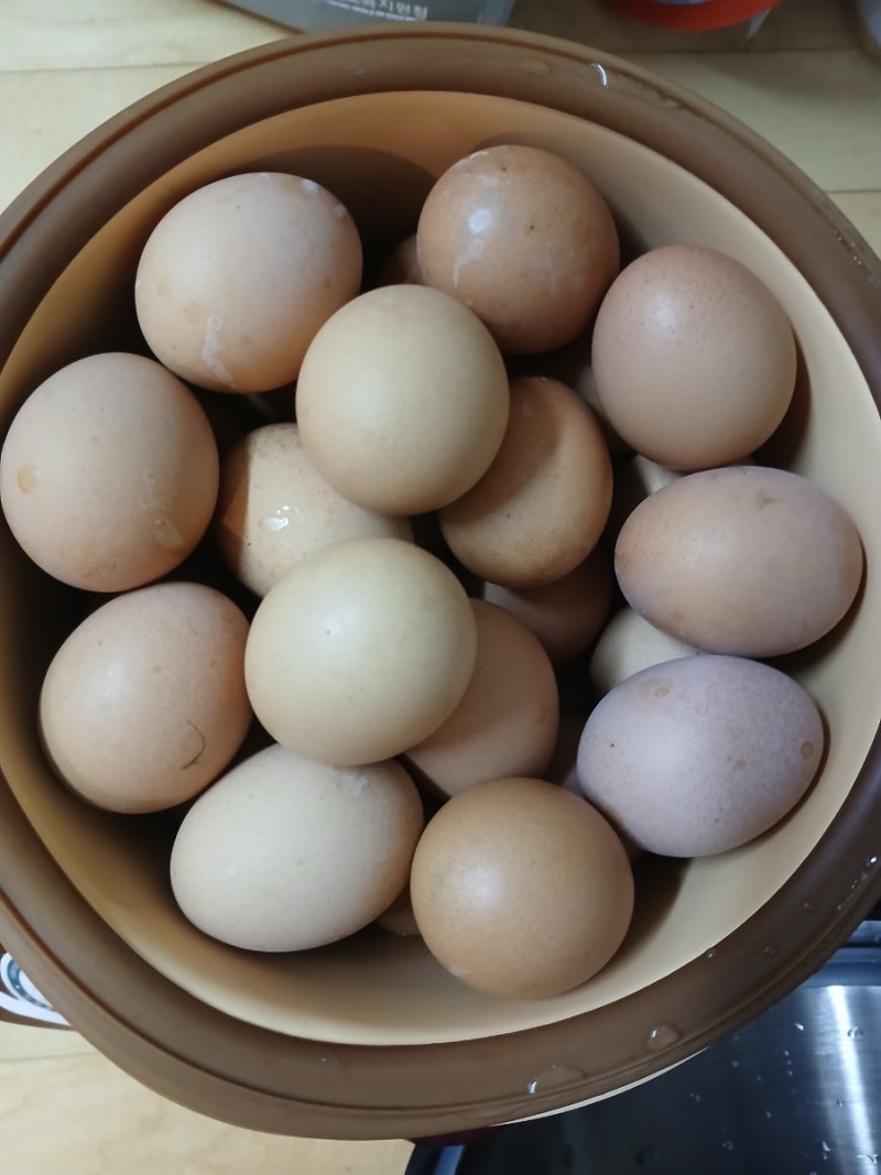 오쿠로 구운계란 만들었어요