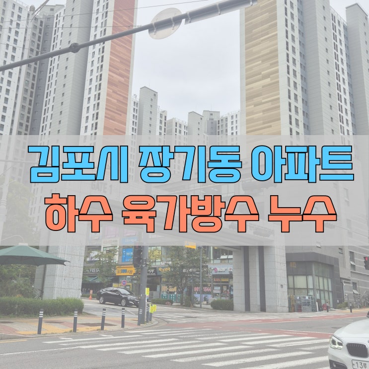  # 김포시 장기동(태장로) 한강센트럴자이  하수 육가 방수 #