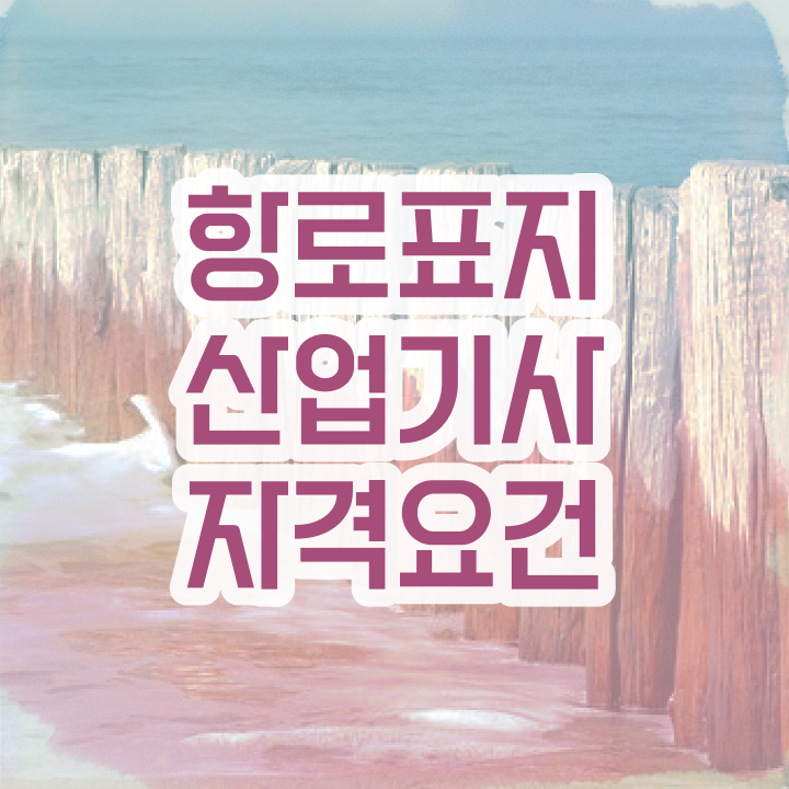  항로표지산업기사 취득자격 온라인 과정으로 편하게 성공한 방법