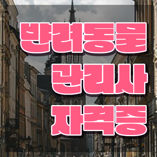  반려동물복지관리사 , 반려동물관리사 자격증 쉽고 빠르게 취득한 방법 궁금증 해결