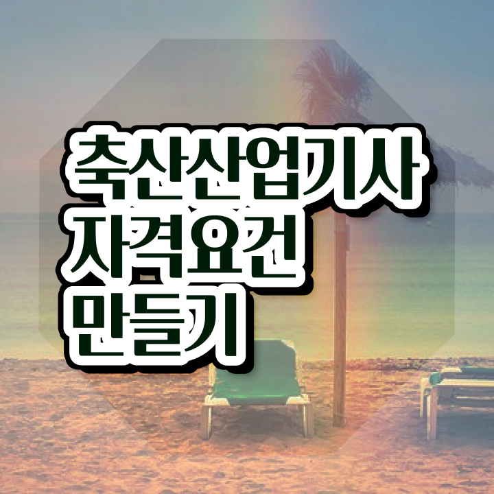  축산산업기사 응시자격 학점은행제로 단기간에 완료한 후기