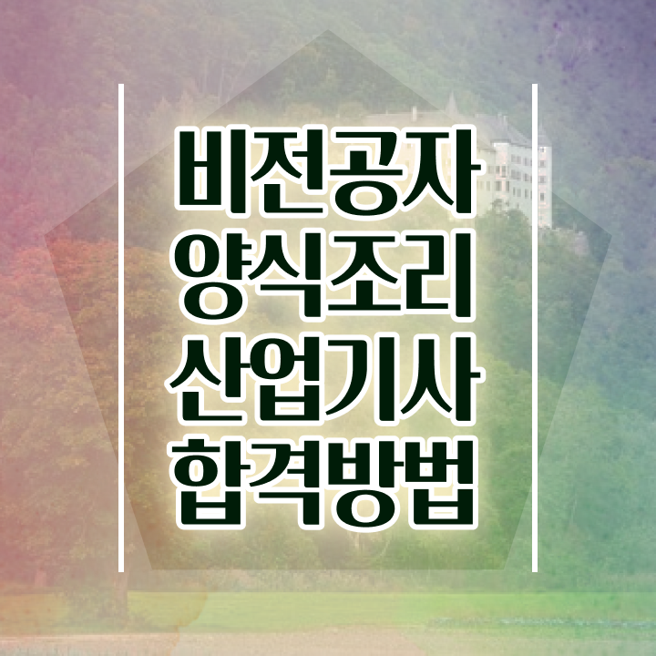  양식조리산업기사 응시자격 인강만 듣고 간편하게 준비한 후기