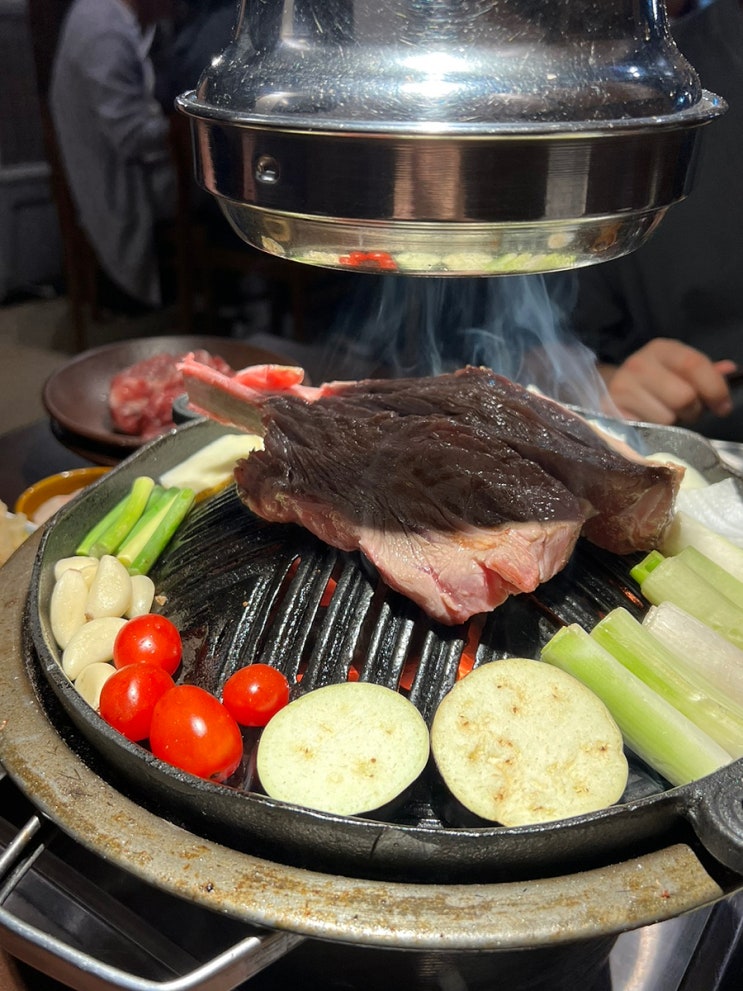  서울 영등포역맛집 타임스퀘어 근처 양고기 화로구이 전문점 징기스
