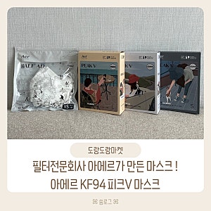 필터전문회사 아에르가 만든 마스크 : 아에르 KF94 피크V 마스크