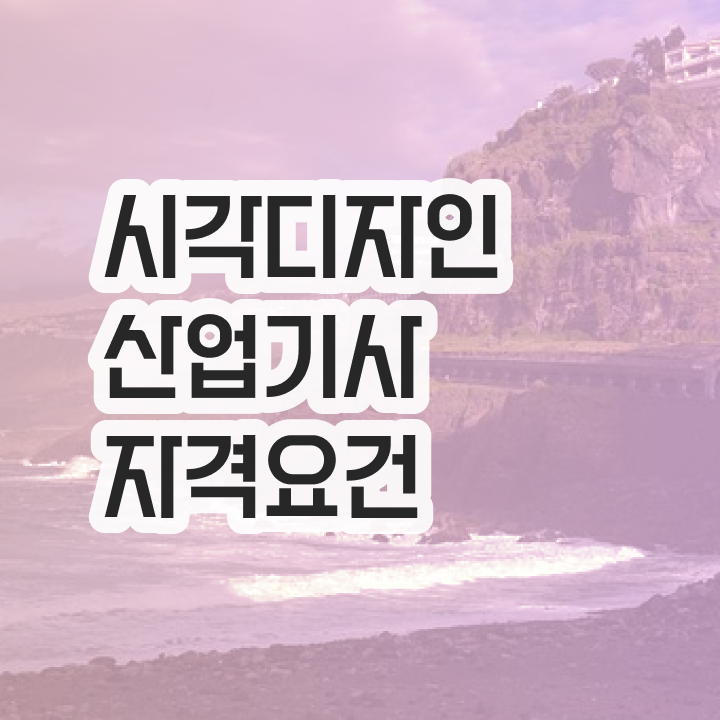  시각디자인산업기사 전망 시각디자인산업기사 응시자격 독학으로 간단하게 완료한 후기