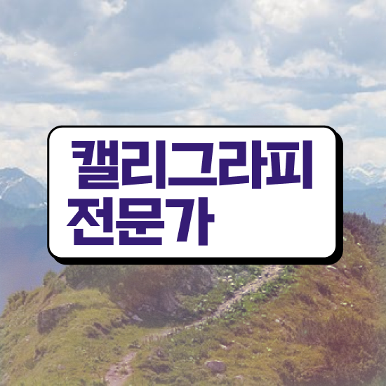  캘리그라피 자격증 시험 , 캘리그라피전문가 자격증 취득한 방법 필수 정보
