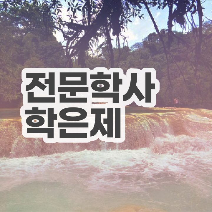  , 학점은행제 학사학위 동영상 과정으로 초단기 완료한 과정