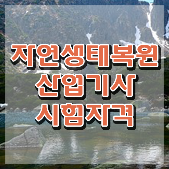  자연생태복원산업기사 필기 과목 자연생태복원산업기사 자격요건 인강으로 빠르게 끝낸 팁