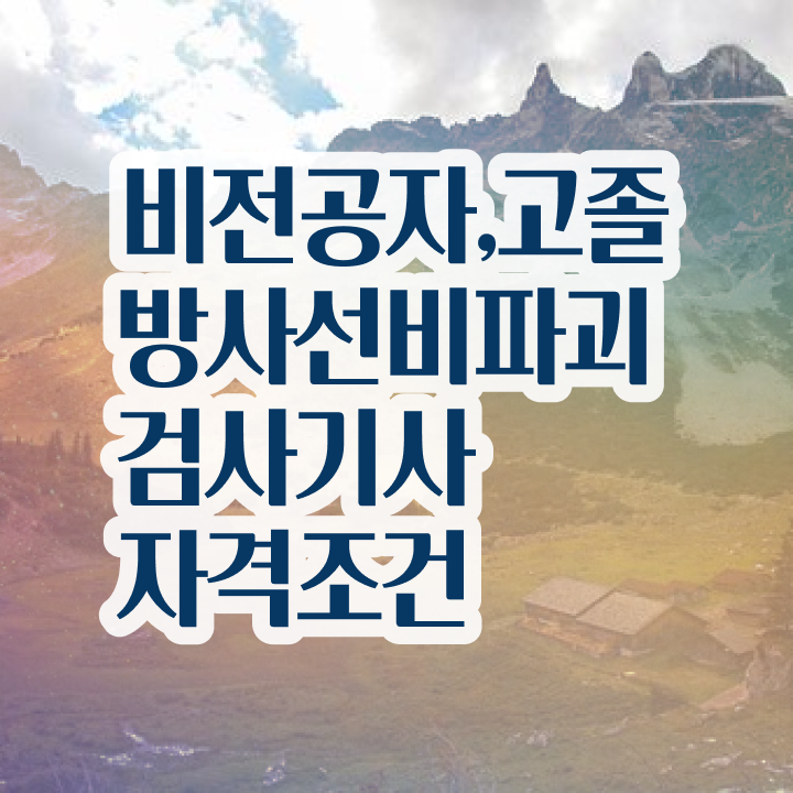  방사선비파괴검사기사 시험자격 온라인으로 쉽고 빠르게 성공한 방법