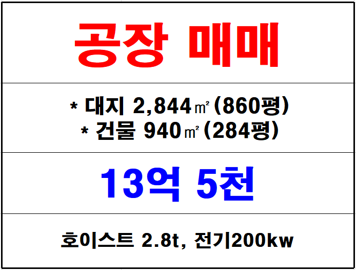  김해 한림 공장 매매, 한림면 퇴래리 공장 매매, 급매공장매매