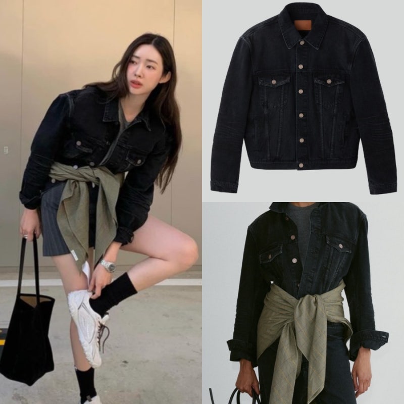 여자 연예인 가을 코디 차정원 난리난 트러커자켓 렉토 자켓 가격은?