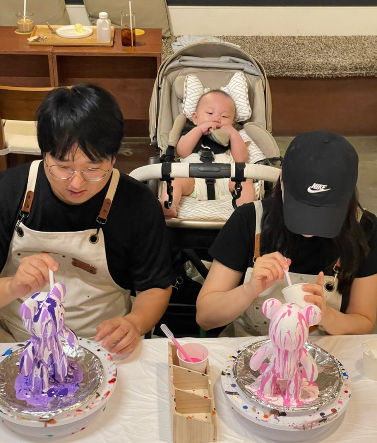  24년 9월 작품전_DIY 베어브릭 공방 체험 평택 송탄 놀거리 이색 데이트 추천[라효카페]
