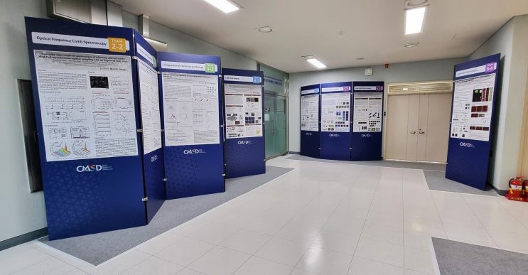  [고려대학교전시] 성과전시 성과공유회전시 지그재그가벽 병풍형전시가벽 학회전시 클램시스템 전시가벽 설치