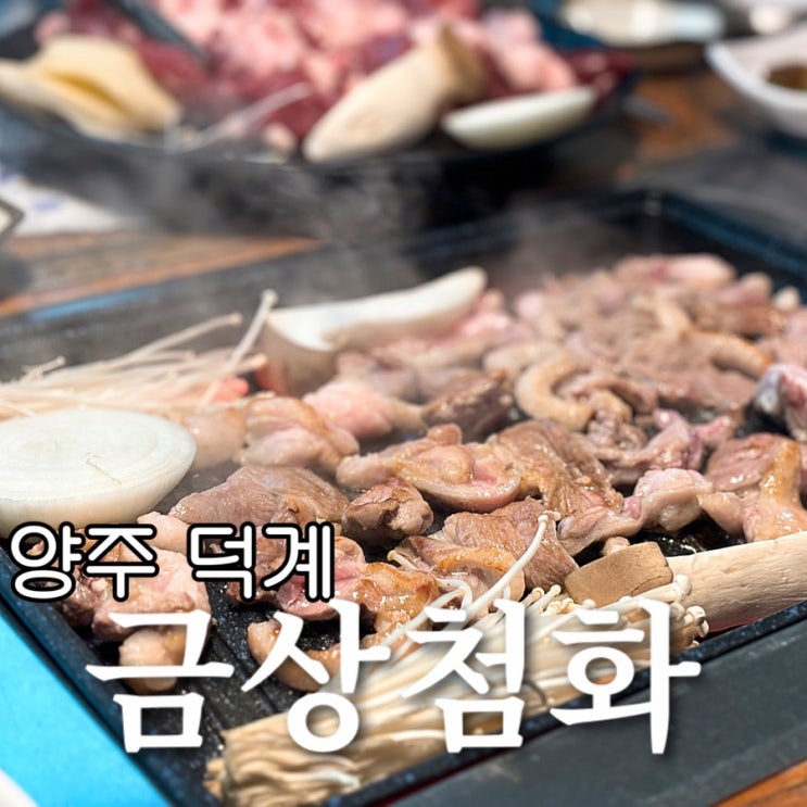  양주 덕계 오리고기 주물럭 로스 맛집 금상첨화