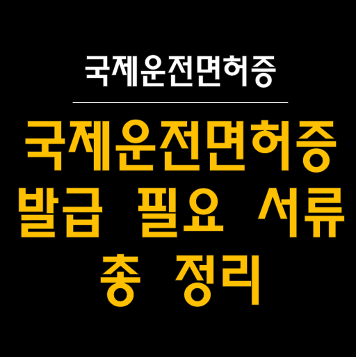  국제운전면허증 발급 시 준비물 등 총정리! (직접, 대리, 온라인 등) 