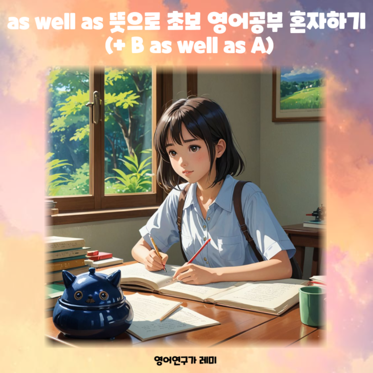 as well as 뜻으로 초보 영어공부 혼자하기 (+ B as well as A) as well as 뜻으로 초보 영어공부 혼자하기 (+ B as well as A)