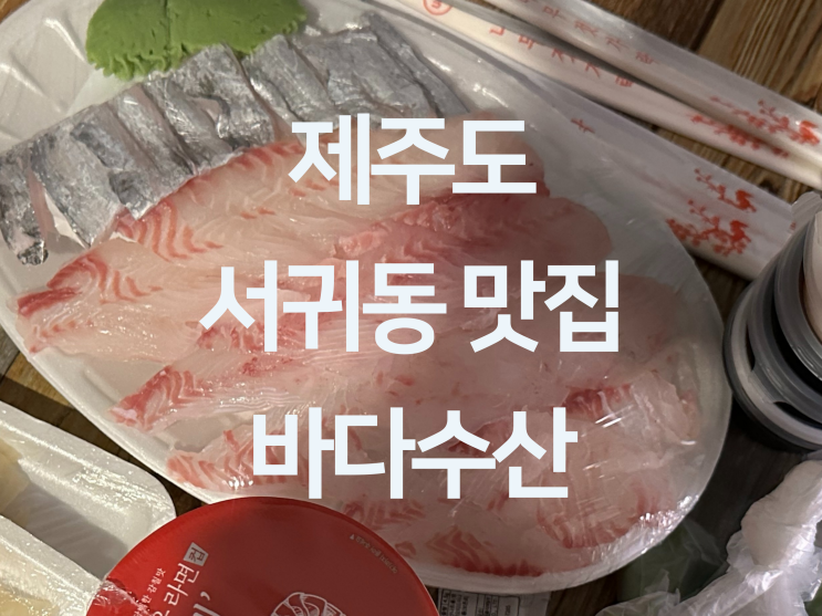  제주 서귀동 맛집 - 제주 서귀포 올레시장 신선한 회 포장 맛집 "바다수산 서귀포올레시장점"