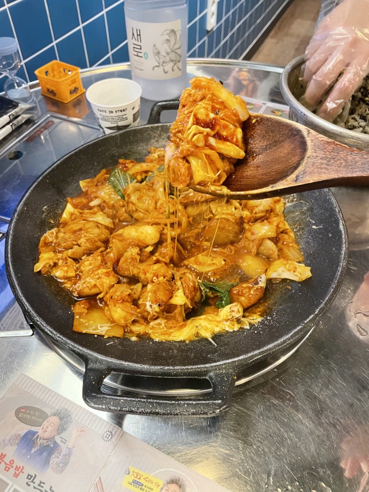  삼산회관 양재역점 | 김치닭갈비 + 주먹밥 = 맛없없 조합..!!
